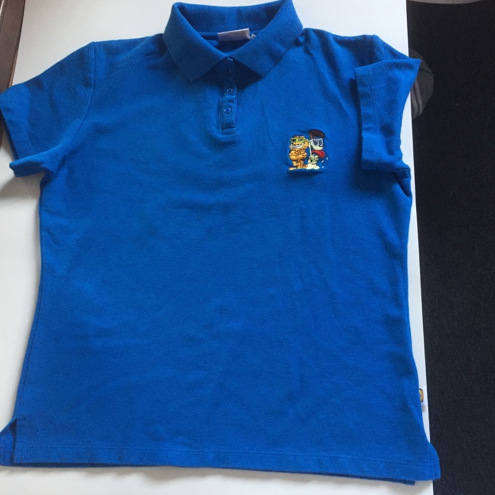 “Vintage 80s 90s GARFIELD ODIE Boy’s Polo Shirt